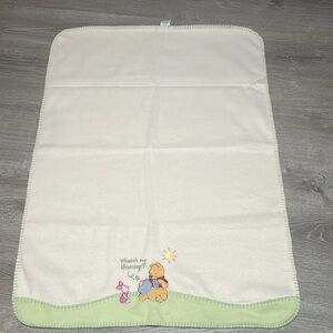 Vintage Disney Pooh & Piglet Baby Blanket